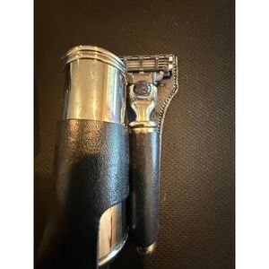 Edwin Jagger Travel Shaving Set Razor Badger Brush Italian Leather Case